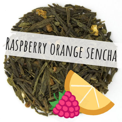 2oz. Loose Tea: Raspberry Orange Sencha