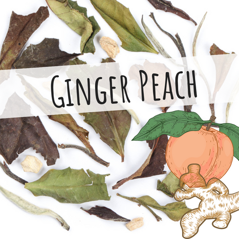 2oz. Loose Tea: Ginger Peach