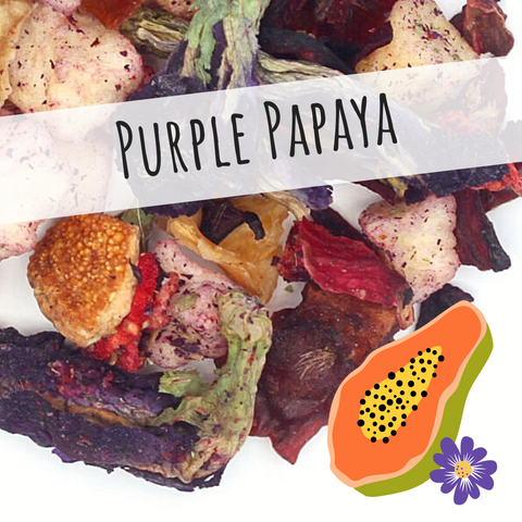 2oz Loose Leaf Tea: Purple Papaya