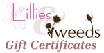 Weeds/Lillies Gift Certificate