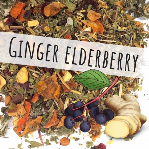 2oz. Loose Tea: Ginger Elderberry